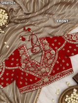 KcPc Designer Tissue Silk Saree with Heavy Embroidery WorkHSE