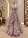 KcPc Party Wear Designer Tissue Silk Lehenga with Embroidery Work