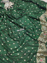 KcPc Traditional Banarasi Style Silk Saree with Zari Weaving