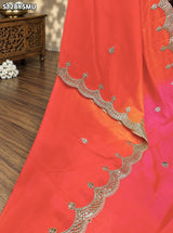 KcPc Soft HO Silk Designer Saree with Gotapatti Work for Festive Wear