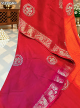 KcPc Pure Russian Silk Banarasi Saree with Embroidery Work for Festive Wear