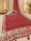 KcPc Gaji Silk Bandhani Style Gotapatti Work Festive Wear Saree