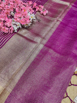 KcPc New Tissue Silk Banarasi Style With Zari weaving Saree KB