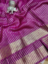 KcPc New Tissue Silk Banarasi Style With Zari weaving Saree KB