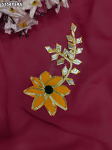 KcPc Georgette Traditional Style Saree with Gotapatti Work for Festive Wear