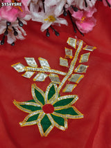 KcPc Traditional Style Georgette Saree Adorned with Gotapatti Work for Special Occasions