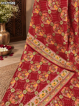 KcPc Georgette Banarasi Style Saree with Zari Weaving for Festive Wear