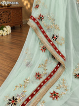 KcPc Georgette Traditional Saree with Elegant Gotapatti Work for Festive Wear