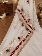 KcPc Traditional Georgette Saree with Beautiful Gotapatti Work for Festive Occasions