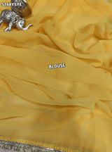KcPc Designer Style Georgette Saree Featuring Traditional Gota Work
