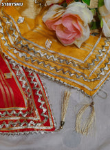 KcPc HO Silk Designer Saree with Traditional Gotapatti Work