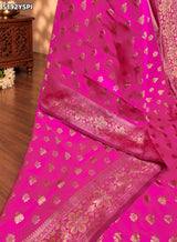 KcPc Traditional Banarasi Silk Saree with Zari Weaving and Blouse