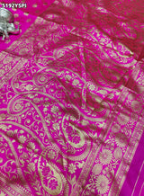 KcPc Traditional Banarasi Silk Saree with Zari Weaving and Blouse
