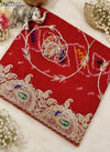 KcPc Ojariya Pila Chunri with Traditional Zardosi Work for Festive Wear