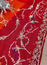 KcPc Ojariya Pila Chunri with Traditional Zardosi Work for Festive Wear