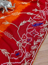 KcPc Traditional Ojariya Pila Chunri with Intricate Zardoji Work