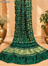 KcPc Semi Gaji Silk Bandhani Dupatta withTraditional Design