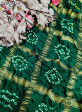 KcPc Semi Gaji Silk Bandhani Dupatta withTraditional Design