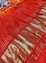 KcPc Traditional Bandhani Style Semi Gaji Silk Dupatta