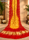 KcPc Designer Semi Gaji Silk Bandhani Style Dupatta