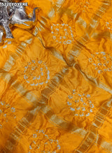 KcPc Designer Semi Gaji Silk Bandhani Style Dupatta
