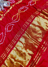 KcPc Semi Gaji Silk Bandhani Dupatta for Traditional Wear