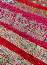 KcPc Traditional Kalamkari Artistry on Luxurious Georgette Saree