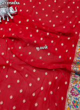 KcPc Traditional Kalamkari Artistry on Luxurious Georgette Saree