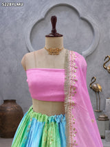 KcPc Designer Gaji Silk Traditional Lehenga Featuring Gotapatti WorkRRF