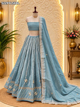 KcPc Traditional Tissue Silk Lehenga with Designer Gotapatti WorkRRF