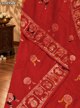 KcPc Designer Dola Silk Traditional Saree with Karwa Chauth Style Zari Weaving and GhunghruRPL