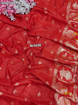KcPc Designer Dola Silk Traditional Saree with Karwa Chauth Style Zari Weaving and GhunghruRPL