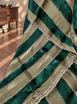 KcPc Tissue Silk Designer Style Saree with Diamond Work for Office Wear