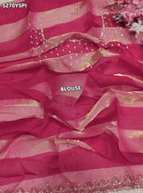 KcPc Tissue Silk Designer Saree with Diamond Work and Blouse for Office Wear