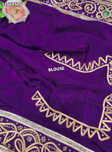 KcPc HO Silk Festive Saree with Traditional Gota Patti Work and BlouserRKSH