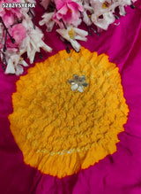 KcPc Semi Gaji Silk Traditional Bandhani Saree with Elegant Gotapatti WorkRG