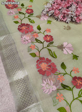 KcPc Kota Doria Banarasi Style Saree with Traditional Kashida Work for Festive Wear SWA