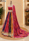 KcPc Khaddi Georgette Leheriya Style Traditional Saree for Festive Wear