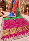 KcPc Semi Gaji Silk Bandhani Gotapatti Traditional Festive Saree with BlouseRGC