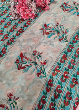 Traditional Georgette Printed Style Festive Wear Saree with Blouse 3