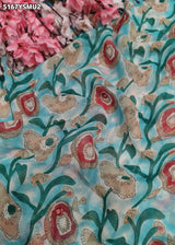 Traditional Georgette Printed Style Festive Wear Saree with Blouse 5