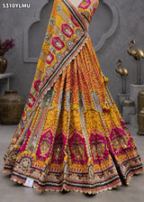 KcPc Crepe Silk Printed Lehenga with Cutdana Embroidery Work for Festive WearBHUTA