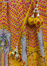 KcPc Crepe Silk Printed Lehenga with Cutdana Embroidery Work for Festive WearBHUTA