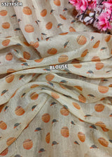 KcPc Tissue Silk Kalamkari Style Festive Wear Saree with Tari WorkSTL
