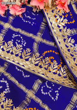 KcPc Pure Gaji Silk Ghatchola Bandhani Saree with Heavy Gotapatti Work for Traditional WearAMT