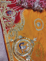 KcPc Gaji Silk Traditional Gotapatti Work Saree for Women with BlouseRGC