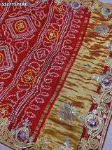 KcPc Gaji Silk Traditional Gotapatti Work Saree for Women with BlouseRGC