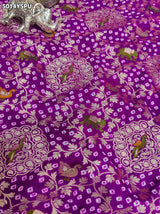 KcPc Pure Khaddi Georgette Kalamkari Style Zari Weaving Traditional Designer Saree for Festive Wear ASIF