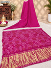 KcPc New Gaji Silk Traditional Bandhani Style Saree RAB