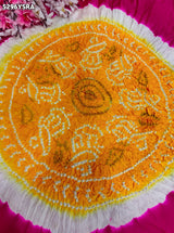 KcPc New Gaji Silk Traditional Bandhani Style Saree RAB